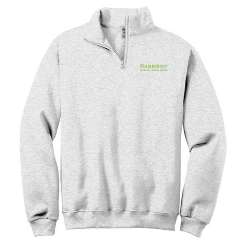 LC - NuBlend ® 1/4 Zip Cadet Collar Sweatshirt Thumbnail